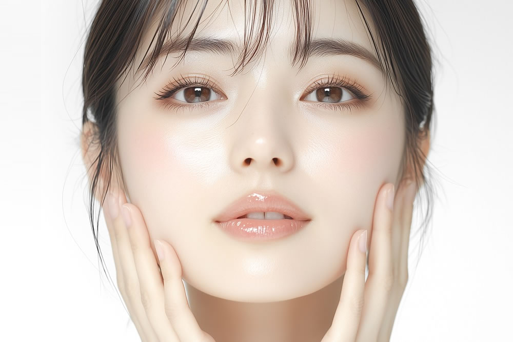 フェイスリフトをしている女性のイメージ