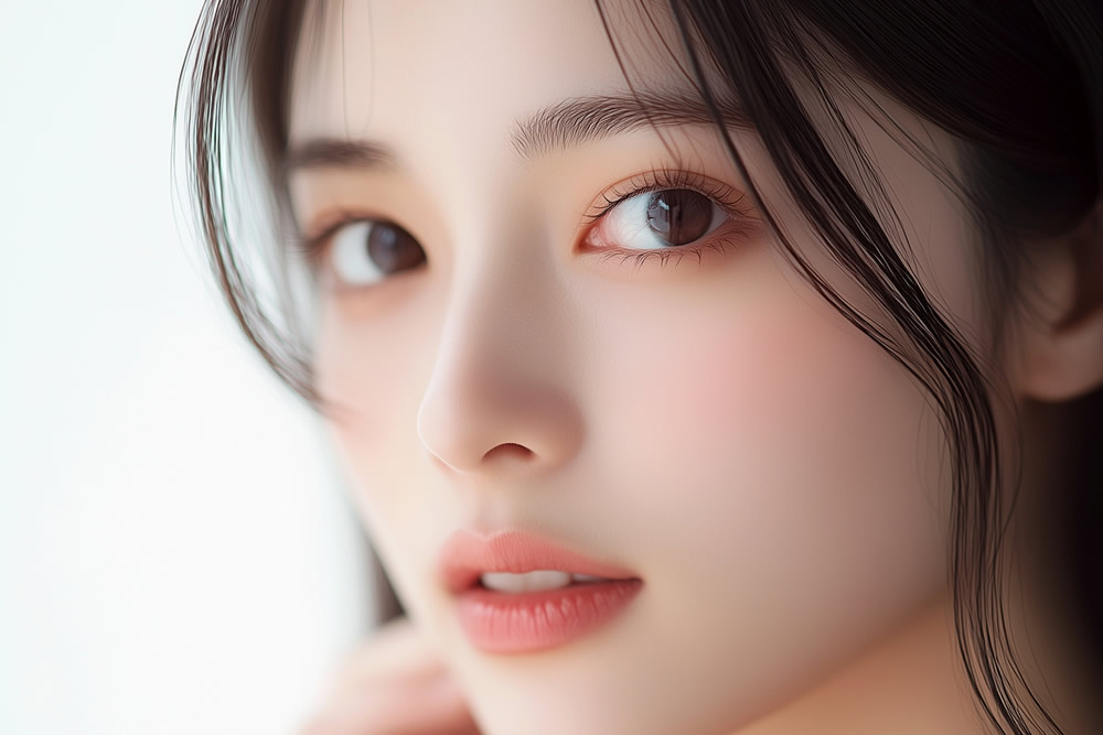 目頭切開をした女性のイメージ