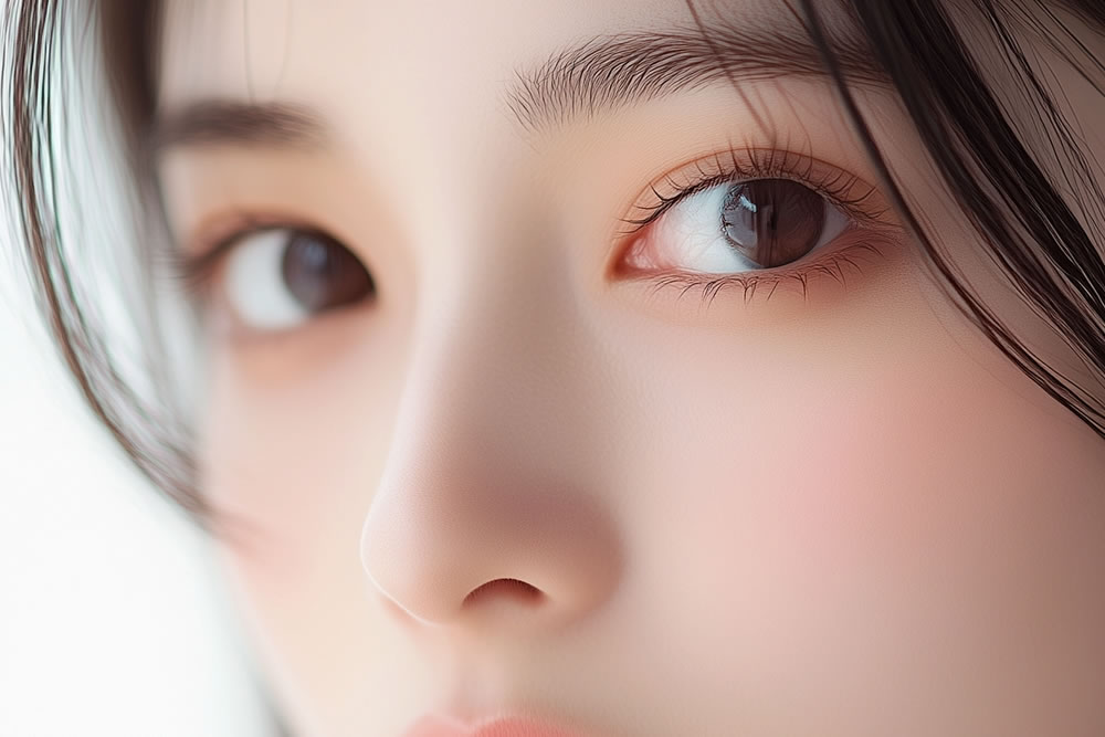 肋軟骨移植の鼻整形をした女性のイメージ