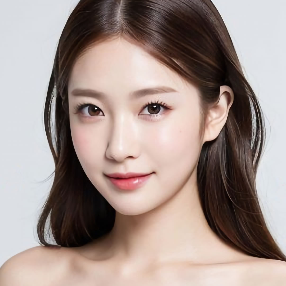 頬の脂肪吸引の手術を受けた女性