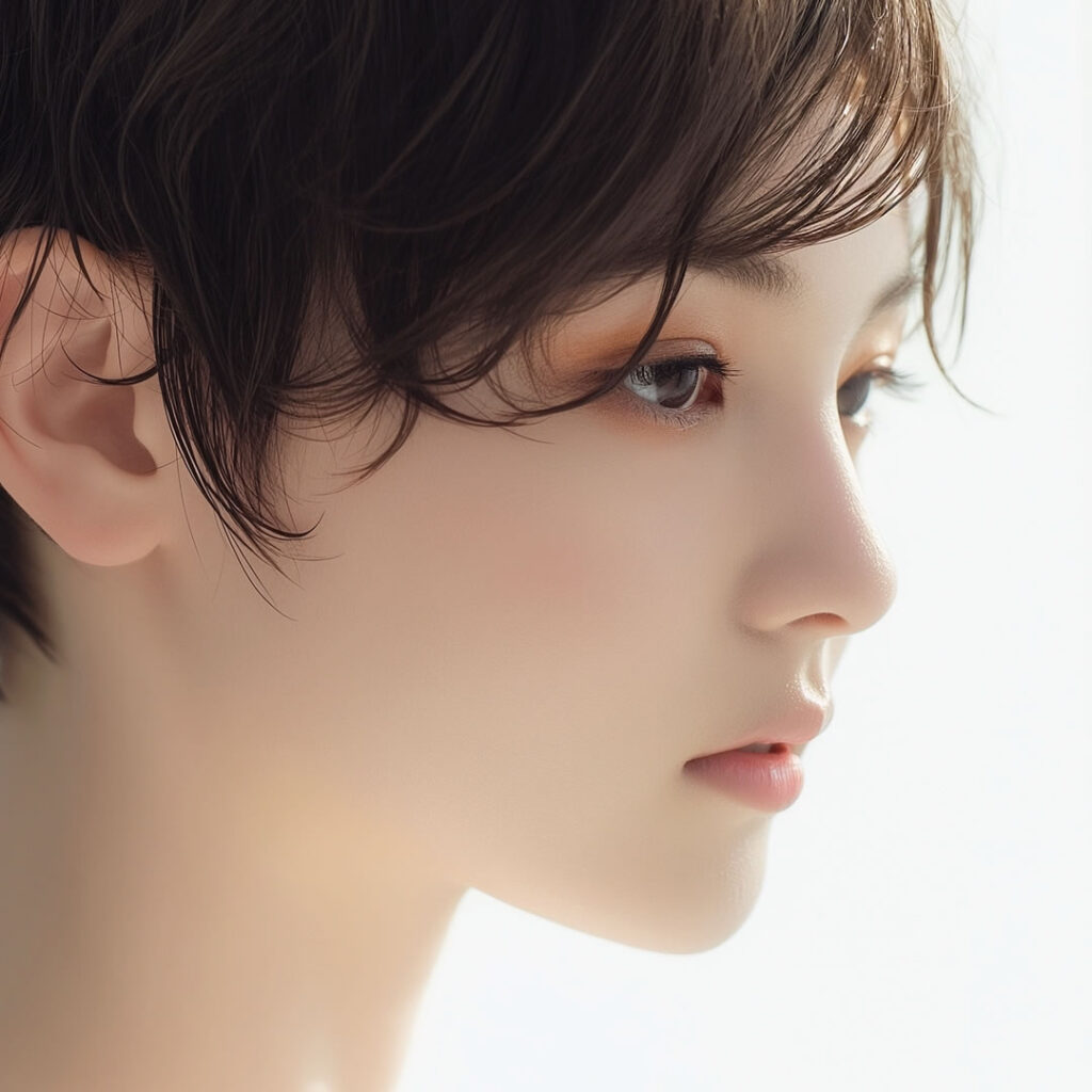 小顔で美しい女性