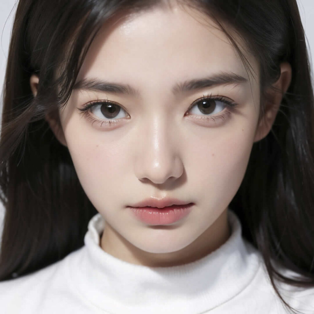 目頭切開をした女性のイメージ