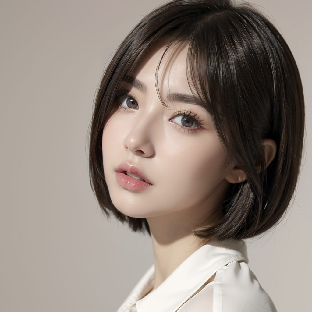 鼻中隔が綺麗な女性