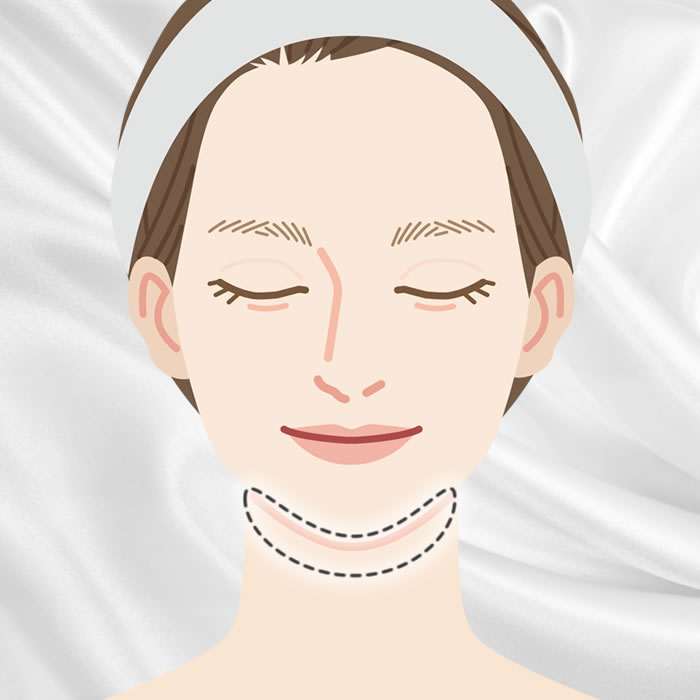 顎下の脂肪吸引のアイコン