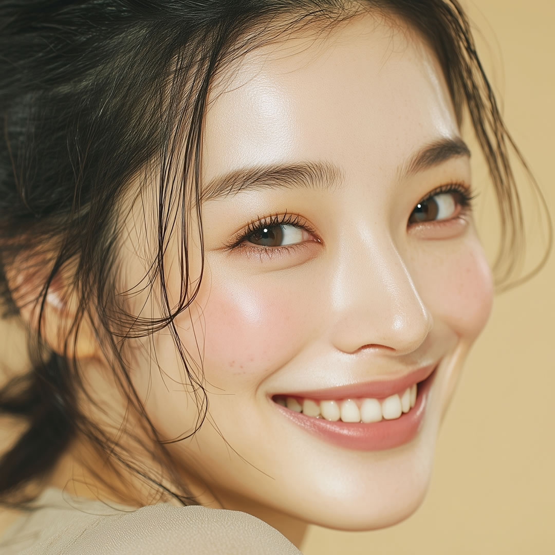 眉上ボトックスをした女性のイメージ