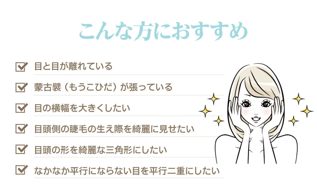 目頭切開がおすすめな方の紹介