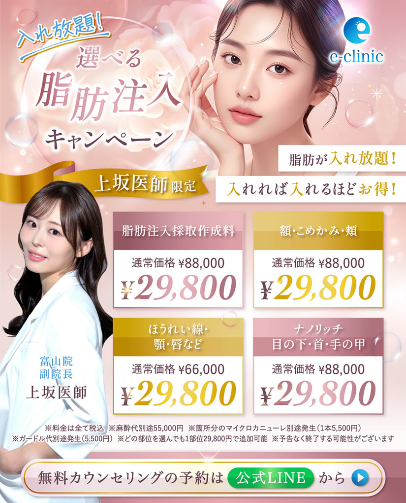 脂肪注入のキャンペーンバナー