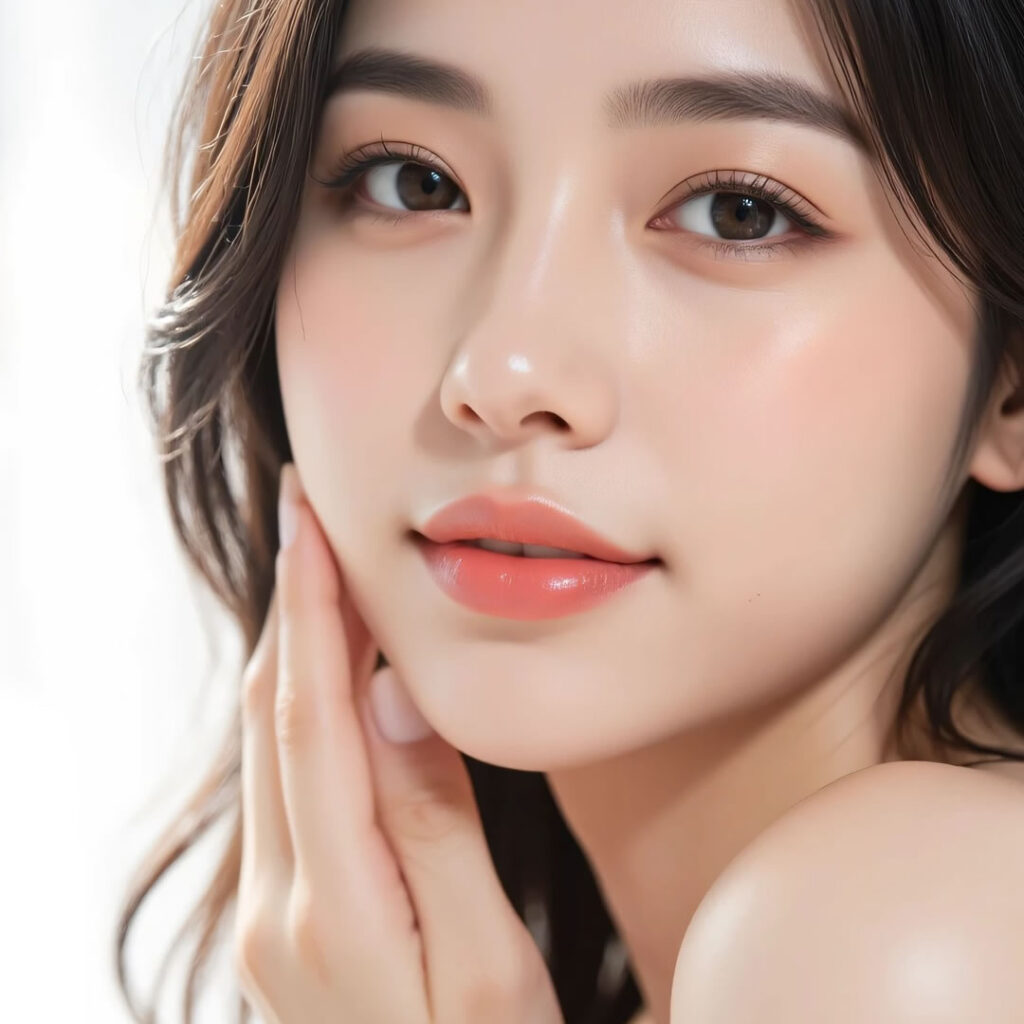 涙袋形成をした女性のイメージ